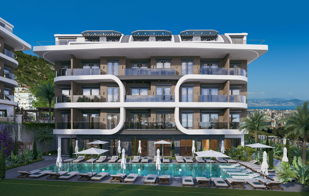 Trendy Cleopatra – pool and facade by day