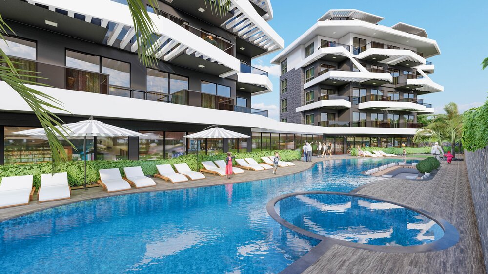 Trendy Garden – 3D render of the complex